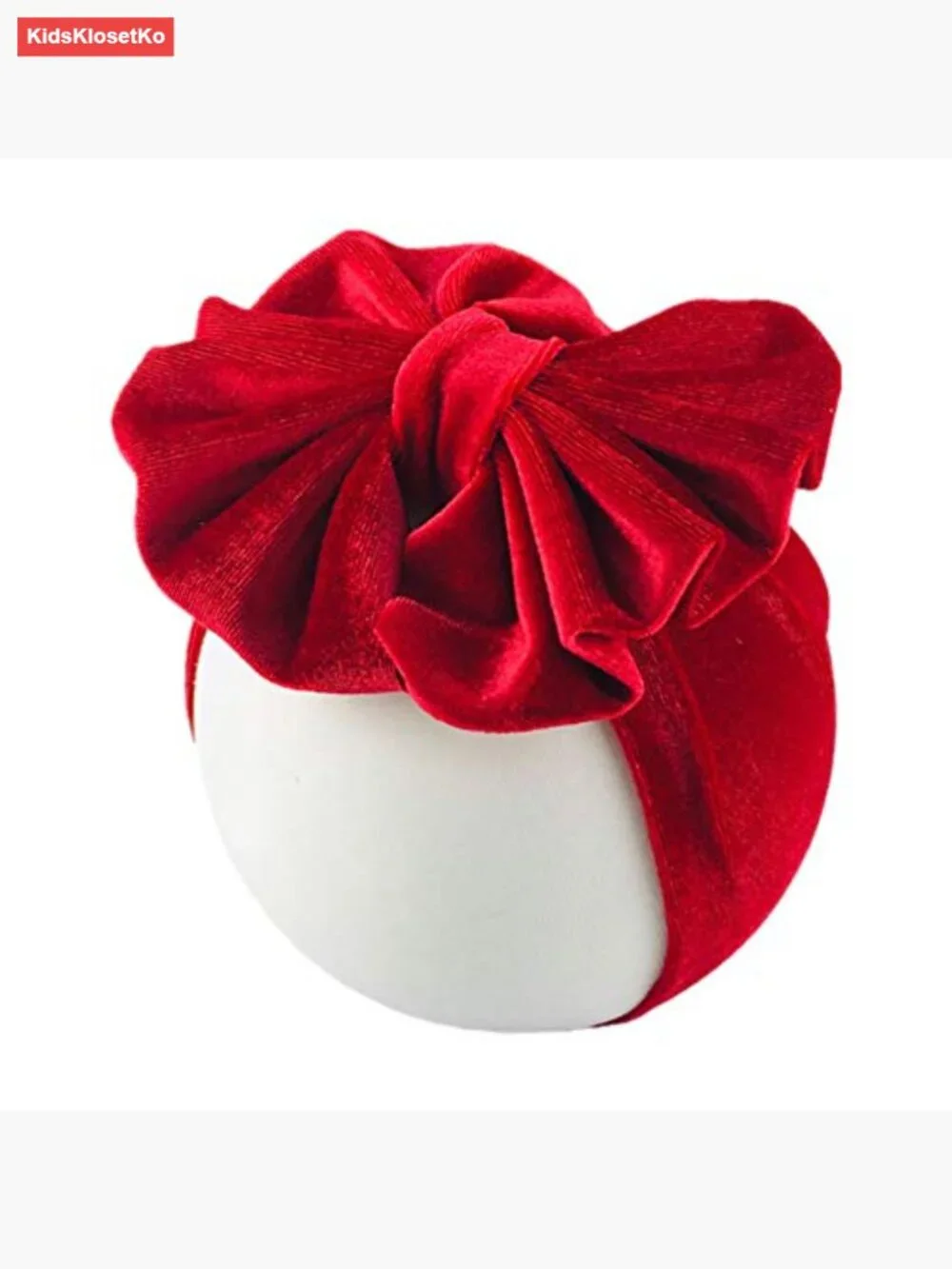 10 Pack Stretchy Velvet Big Bow Headbands for Baby Girls Toddlers
